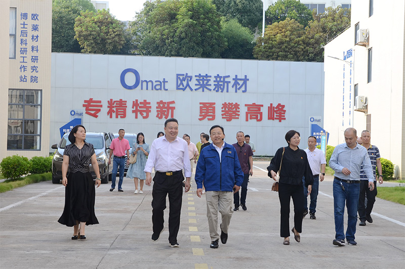 韶关市政府副秘书长，市信访局党组书记、局长陈刚率队到欧莱新材开展主题党日活动